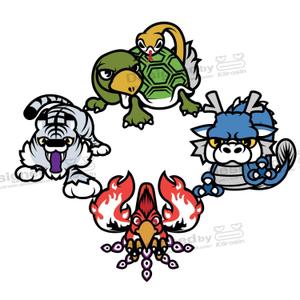 きいろしん (kiirosin)さんの四神獣のイラストへの提案