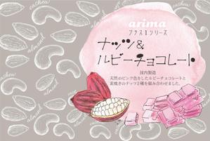 さわ かなえ (kne_26)さんの★【新商品】ナッツ＆ルビーチョコレートのパッケージデザインへの提案