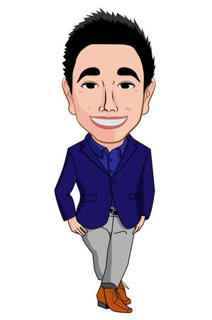 あーまん (aaman)さんのプロフィール写真のイラスト・キャラクターデザイン化への提案