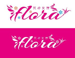 田中　威 (dd51)さんのアイドルグループ「花の女神-flora」のロゴへの提案