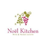 L-design (CMYK)さんの「Wine & Herbal cuisine Noel Kitchen　（ワイン食堂）」のロゴ作成への提案