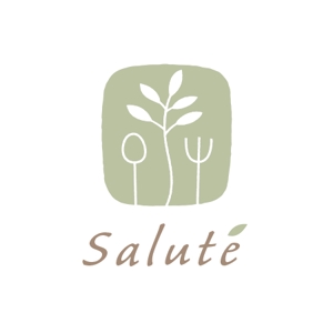 soutsunさんのオーガニックデリ、スイーツ通販ショップ「Salute 」のロゴ作成への提案