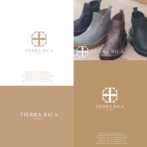 婦人靴ブランド「TIERRA RICA Premio」のブランドロゴの事例・実績 