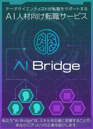 yonabe26 (yonabe26)さんの【短時間で作成可能】AI人材転職サービス「AI Bridge」のLPのヘッダー画像の作成への提案