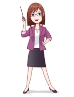 松本イチロウ (tora_jiroh)さんの女教師のキャラクターデザインへの提案