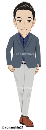 conanshin21 (conanshin21)さんのプロフィール写真のイラスト・キャラクターデザイン化への提案