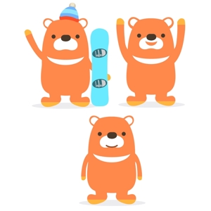 E.crayon (yuuuuuu_ecolibra)さんのアウトドア企業「Hug Bear」のキャラターデザインへの提案