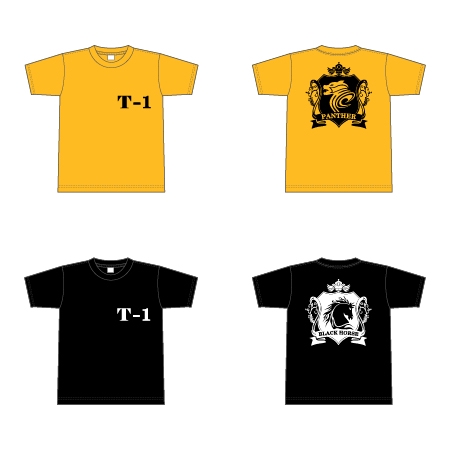 ASAHI OKABE ｜ ao (a930_98)さんのT-1対決のユニットTシャツのロゴ作成5種類への提案