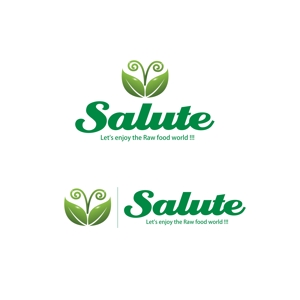 井上芳之 (Sprout)さんのオーガニックデリ、スイーツ通販ショップ「Salute 」のロゴ作成への提案