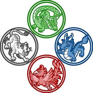 ISSOKU (kazunori131)さんの四神獣のイラストへの提案