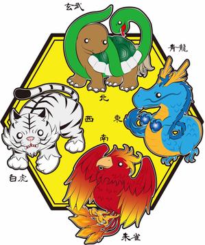 chocomilmin (abaremint)さんの四神獣のイラストへの提案