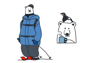 ゆずりは　さとし (yuzus)さんのアウトドア企業「Hug Bear」のキャラターデザインへの提案