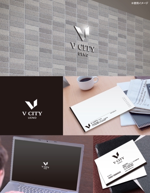 yokichiko ()さんの商業ビルの名称：「V  CITY　UENO」（ヴィ　シティ　ウエノ）のロゴ＆マーク　への提案