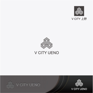 トンカチデザイン (chiho)さんの商業ビルの名称：「V  CITY　UENO」（ヴィ　シティ　ウエノ）のロゴ＆マーク　への提案