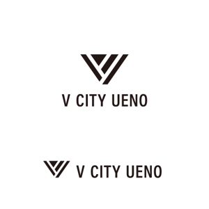 biton (t8o3b1i)さんの商業ビルの名称：「V  CITY　UENO」（ヴィ　シティ　ウエノ）のロゴ＆マーク　への提案