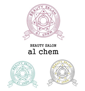 エディ (eddy15)さんの店名「al chem」錬成陣のような美容室のロゴデザインしてくれる方募集！への提案