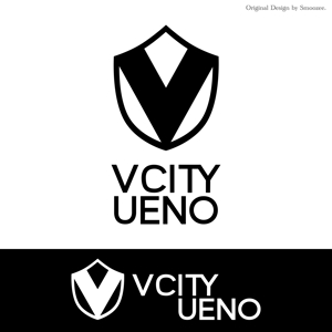  Smoozy (smoozee)さんの商業ビルの名称：「V  CITY　UENO」（ヴィ　シティ　ウエノ）のロゴ＆マーク　への提案