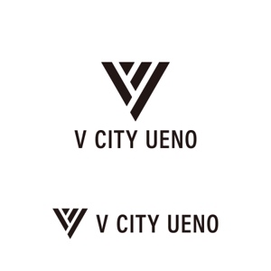biton (t8o3b1i)さんの商業ビルの名称：「V  CITY　UENO」（ヴィ　シティ　ウエノ）のロゴ＆マーク　への提案