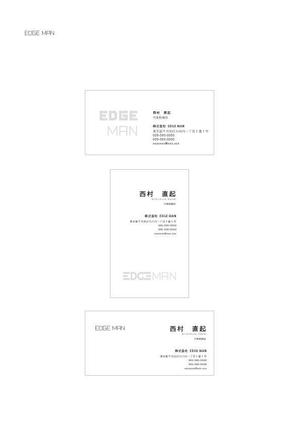 daisyDesign (daisybell)さんのwebサイト運営・プロモーション会社　株式会社EDGEMANの名刺デザイン作成への提案