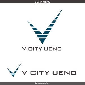 IKOHS DESIGN (ikohs-design)さんの商業ビルの名称：「V  CITY　UENO」（ヴィ　シティ　ウエノ）のロゴ＆マーク　への提案