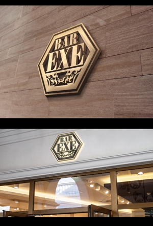  chopin（ショパン） (chopin1810liszt)さんの大阪北新地にあるBAR「BAR EXE」のロゴデザインへの提案