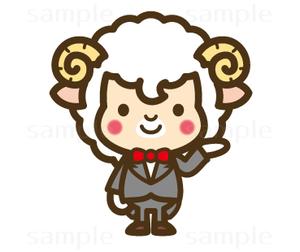THE_watanabakery (the_watanabakery)さんの執事（羊）キャラクターのイラストへの提案