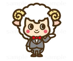 THE_watanabakery (the_watanabakery)さんの執事（羊）キャラクターのイラストへの提案