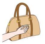 鈴丸 (suzumarushouten)さんのバッグのお手入れ方法イラストへの提案