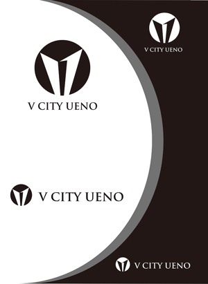 田中　威 (dd51)さんの商業ビルの名称：「V  CITY　UENO」（ヴィ　シティ　ウエノ）のロゴ＆マーク　への提案