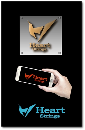 SUN DESIGN (keishi0016)さんのアパレルブランド『Heart Strings』のロゴ制作への提案