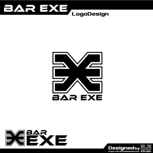 きいろしん (kiirosin)さんの大阪北新地にあるBAR「BAR EXE」のロゴデザインへの提案