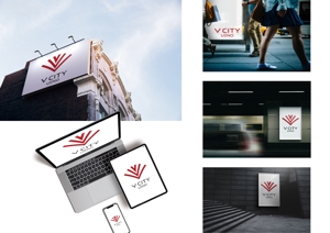 k_lab (k_masa)さんの商業ビルの名称：「V  CITY　UENO」（ヴィ　シティ　ウエノ）のロゴ＆マーク　への提案