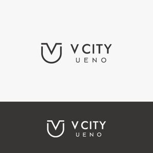 eiasky (skyktm)さんの商業ビルの名称：「V  CITY　UENO」（ヴィ　シティ　ウエノ）のロゴ＆マーク　への提案