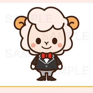 syow（イラスト・キャラデザなど） (n_sho)さんの執事（羊）キャラクターのイラストへの提案