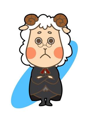 MIKA (mamemansan)さんの執事（羊）キャラクターのイラストへの提案