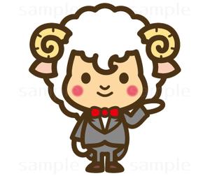 THE_watanabakery (the_watanabakery)さんの執事（羊）キャラクターのイラストへの提案