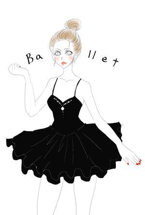 影干し (kageboshishi)さんの[バレエ]をテーマにしたグッズ用イラストへの提案