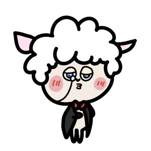 つぶお (TUBUO)さんの執事（羊）キャラクターのイラストへの提案