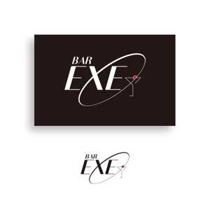 angie design (angie)さんの大阪北新地にあるBAR「BAR EXE」のロゴデザインへの提案