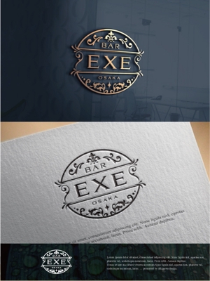 drkigawa (drkigawa)さんの大阪北新地にあるBAR「BAR EXE」のロゴデザインへの提案