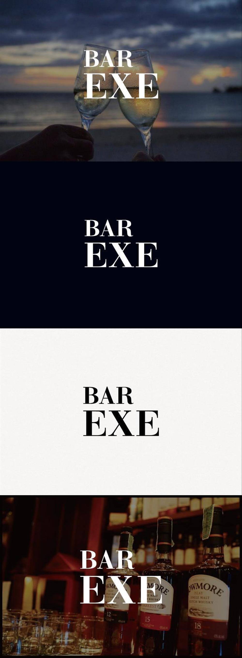 大阪北新地にあるBAR「BAR EXE」のロゴデザイン