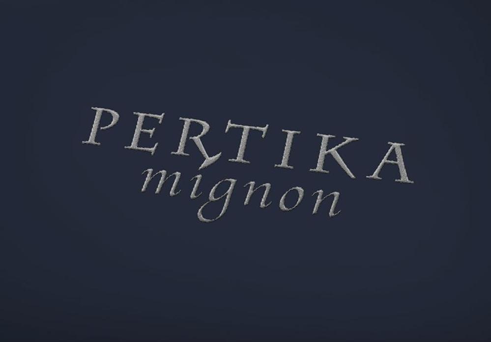 アクセサリーブランド 「PERTIKA mignon」の ロゴ