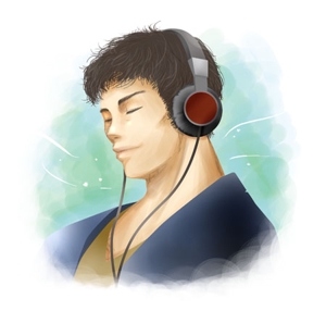 吉水 ()さんの音楽を聴いている人のイラストへの提案