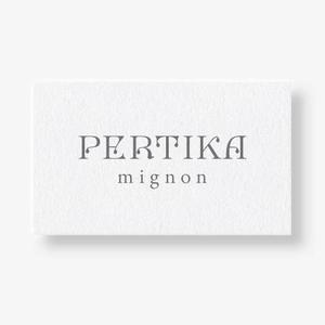 happiness_design (happiness_design)さんのアクセサリーブランド 「PERTIKA mignon」の ロゴへの提案