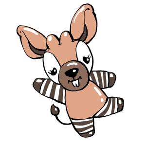 ダガレッタザバノフ (dagaretta_zavanov)さんのオカピのキャラクターデザインへの提案