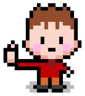 Cutiefunny (megu01)さんのsfc風ドット絵（男の子）を募集　カフェバーの看板に使用しますへの提案