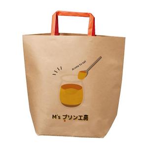 MoMo (plus_nekonote)さんのプリン屋オープン→家でもインスタ映えする紙袋のデザインへの提案