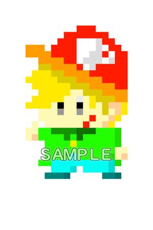 yamamotodentaku (yamamoto_dentaku)さんのsfc風ドット絵（男の子）を募集　カフェバーの看板に使用しますへの提案
