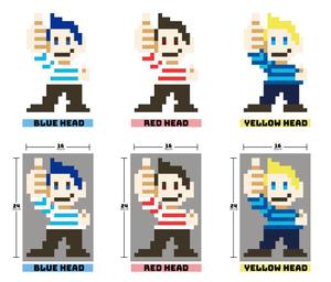 エーコ (vincentloveit)さんのsfc風ドット絵（男の子）を募集　カフェバーの看板に使用しますへの提案