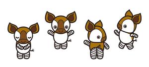 abi_sadaさんのオカピのキャラクターデザインへの提案